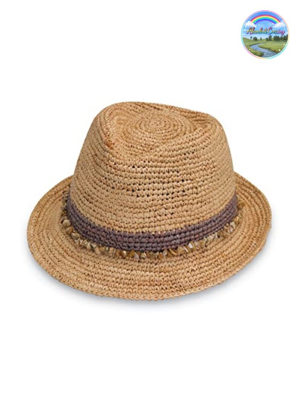Women's Tahiti Trilby Fedora Raffia Sun Hat